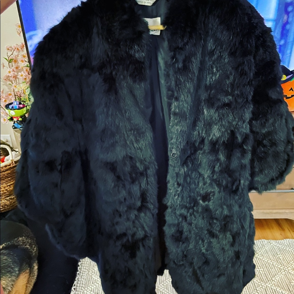 100% Authentic Vintage Bermans Rabbit Fur Shawl